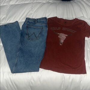Wrangler 30x36 & Idwyyn Boot Barn Tee ((Born Wild)) 🦬🦬🦬🐂
